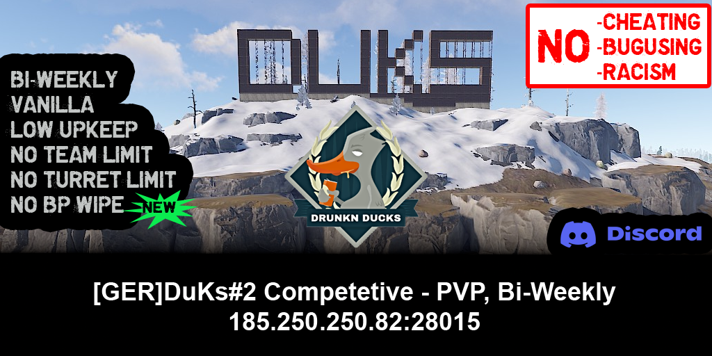 [GER]DuKs#2 Competetive - Low Upkeep Server Image